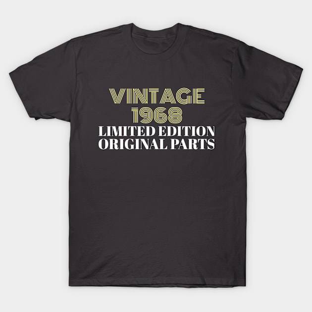 Vintage 1968 Limited Edition Original Parts T-Shirt by Green Zen Culture